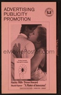 5j646 MATTER OF INNOCENCE pressbook '68 Hayley Mills isn't the girl you thought you knew!