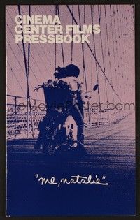 5j649 ME, NATALIE pressbook '69 cool image of Patty Duke & James Farentino on motorcycle on bridge