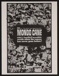 5j660 MONDO CANE pressbook '62 classic early Italian documentary of human oddities!