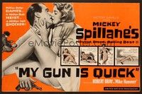 5j674 MY GUN IS QUICK pressbook '57 Mickey Spillane, introducing Robert Bray as Mike Hammer!