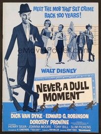 5j685 NEVER A DULL MOMENT pressbook '68 Disney, Dick Van Dyke, Edward G. Robinson, Dorothy Provine