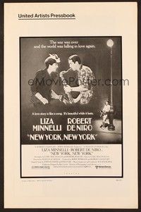 5j686 NEW YORK NEW YORK pressbook '77 Robert De Niro plays sax while Liza Minnelli sings!