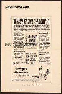 5j687 NICHOLAS & ALEXANDRA pressbook '72 Czars & the end of the Russian aristocracy!