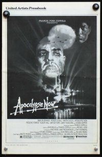 5j167 APOCALYPSE NOW pressbook '79 Francis Ford Coppola, classic Bob Peak art of Marlon Brando!