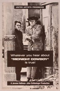 5j654 MIDNIGHT COWBOY pressbook '69 Dustin Hoffman, Jon Voight, John Schlesinger classic!