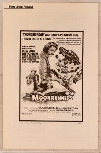 5j664 MOONRUNNERS pressbook '74 Waylon Jennings, James Mitchum, great bootlegging artwork!