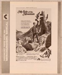 5j675 MY SIDE OF THE MOUNTAIN pressbook '68 a boy who dreams of leaving civilization!