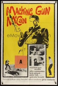 5s174 MACHINE GUN McCAIN Aust 1sh '69 Gli Intoccabili, John Cassavetes, Britt Ekland!