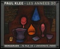 5t126 PAUL KLEE French '70 strange artwork of objects!