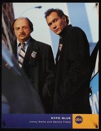 5t219 NYPD BLUE TV 1sh '93 detectives Dennis Franz & Jimmy Smits!