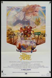 5t396 MUPPET MOVIE special poster '79 Jim Henson, Drew Struzan art of Kermit the Frog & Miss Piggy!