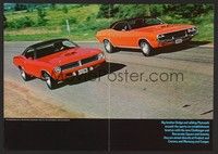 5t521 MUSCLE CARS 2-sided special 11x16 '70s great images of Hemi-Cuda, GTO, Challenger!