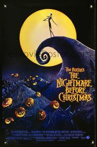 5t398 NIGHTMARE BEFORE CHRISTMAS special poster '93 Tim Burton, Disney, great horror cartoon image