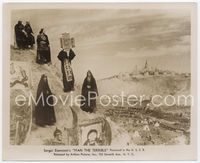 6a265 IVAN THE TERRIBLE PART ONE 8x10 still '45 Sergei Eisenstein, religious procession on hill!