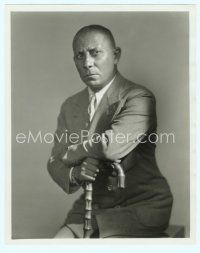 6a168 ERICH VON STROHEIM deluxe 8x10 still '30s wonderful close portrait in suit holding cane!