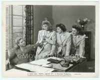 6a247 HOW'S ABOUT IT 8x10 still '43 the Andrews Sisters with Grace McDonald sitting at desk!