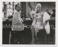 6a254 I MARRIED A WOMAN 8x10 still '58 George Gobel at bar with gorgeous Diana Dors!