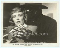 6a261 IRON CLAW 8x10 still '41 great close up of creepy masked villain grabbing terrified girl!