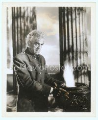 6a263 ISLE OF THE DEAD 8.25x10 still '45 close up of Boris Karloff standing by flaming urn!