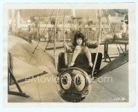 6a264 IT candid 8x10 still '27 close up of Clara Bow falling out of wacky amusement ride!