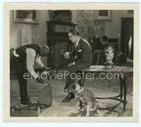 6a268 JACK PICKFORD deluxe 8x9 still '22 on set w/ dog having his shoes shined by famous bootblack!