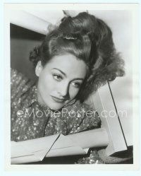 6a279 JOAN CRAWFORD 8x10 still '30s great close portrait with flowing hair by Hurrell!