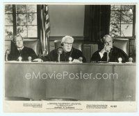 6a285 JUDGMENT AT NUREMBERG 7.75x9.5 still '61 head judge Spencer Tracy sickened by testimony!