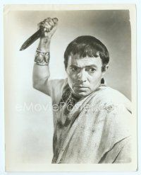 6a287 JULIUS CAESAR 8x10 still '53 close up of James Mason as Brutus about to attack Caesar!