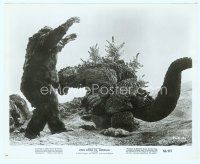 6a296 KING KONG VS. GODZILLA 8x10 still '63 great special fx c/u of the lizard headbutting ape!