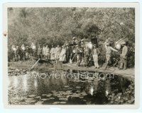 6a303 LA BOHEME candid 8x10 still '26 Lillian Gish on the set with director King Vidor & crew!