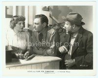 6a313 LAW FOR TOMBSTONE 8x10 still '37 Buck Jones between Muriel Evans & hobo-looking guy!