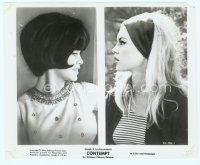 6a314 LE MEPRIS 8x10 still '64 Jean-Luc Godard, split image of blonde & brunette Brigitte Bardot!