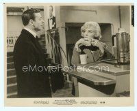 6a316 LET'S MAKE LOVE 8x10 still '60 Yves Montand watches sexy Marilyn Monroe drinking coffee!