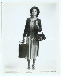 6a320 LILI 8x10 still R64 full-length portrait of adorable Leslie Caron holding suitcase!