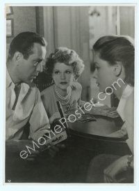 6a290 KEY LARGO Swedish 7x9.5 still '48 Claire Trevor between Humphrey Bogart & Lauren Bacall!