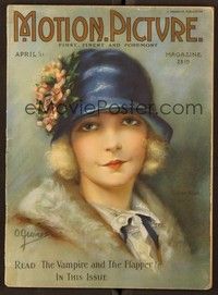 6b092 MOTION PICTURE magazine April 1923 great art of Lillian Gish by O. Greiner!