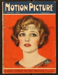 6b103 MOTION PICTURE magazine August 1925 art of beautiful Corinne Griffith by Marland Stone!