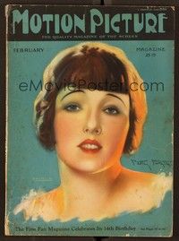 6b097 MOTION PICTURE magazine February 1925 art of pretty Betty Blythe by M. Paddock!