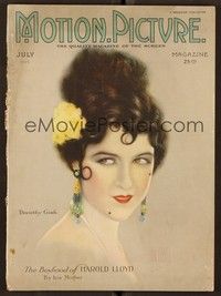 6b095 MOTION PICTURE magazine July 1923 wonderful art of Dorothy Gish by Hal Phyfe!