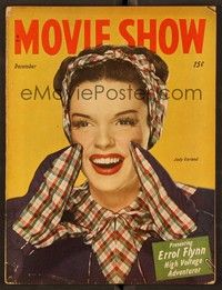 6b139 MOVIE SHOW magazine December 1945 Judy Garland wearing cool mittens from The Harvey Girls!