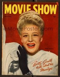 6b140 MOVIE SHOW magazine January 1946 Betty Hutton from The Stork Club by Whitey Schafer!