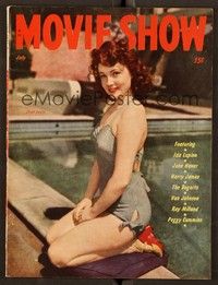 6b146 MOVIE SHOW magazine July 1946 Joan Leslie by pool from Janie Gets Married by Jack Albin!