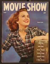 6b145 MOVIE SHOW magazine June 1946 Deanna Durbin from Because of Him by Ray Jones!