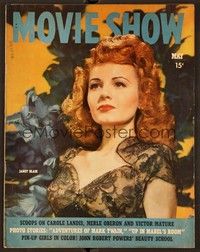 6b133 MOVIE SHOW magazine May 1944 head & shoulders portrait of Janet Blair from Once Upon a Time!