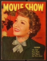 6b138 MOVIE SHOW magazine November 1945 Claudette Colbert from Tomorrow is Forever!