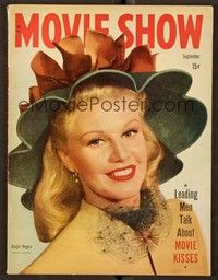 6b148 MOVIE SHOW magazine September 1946 Ginger Rogers from Magnificent Doll by Jack Albin!