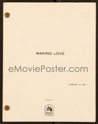 6b241 MAKING LOVE revised final shooting script February 20, 1981, screenplay by Barry Sandler!