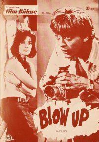 6b204 BLOW-UP German program '67 Antonioni, David Hemmings, Redgrave, sexy Verushka, different!