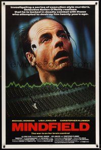 6h339 MINDFIELD 1sh '89 image of comatose Michael Ironside, Canadian!