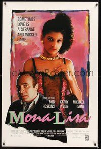 6h341 MONA LISA 1sh '86 Neil Jordan, art of Bob Hoskins & sexy Cathy Tyson by Lucinda Cowell!